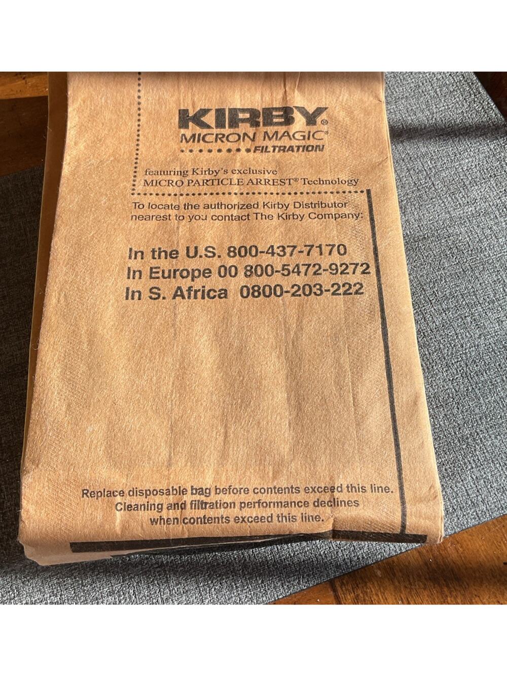 Genuine Kirby Micron Magic Filtration Brown Vacuum Bags Lot Of 7